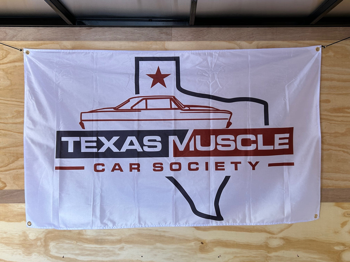 Lonestar Texas Muscle Car Society Wall Banner