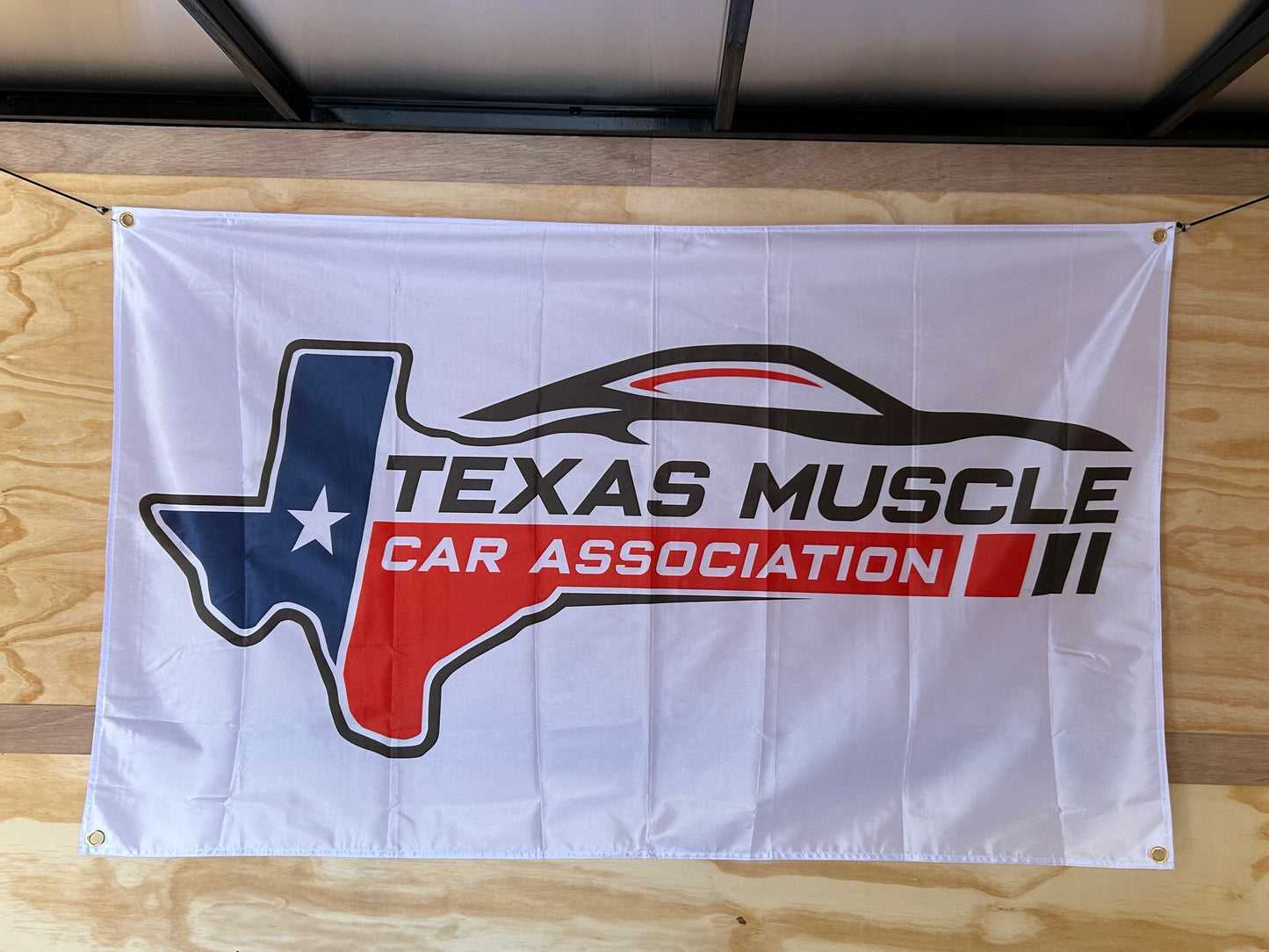 American Pride Texas Muscle Car Association Wall Banner