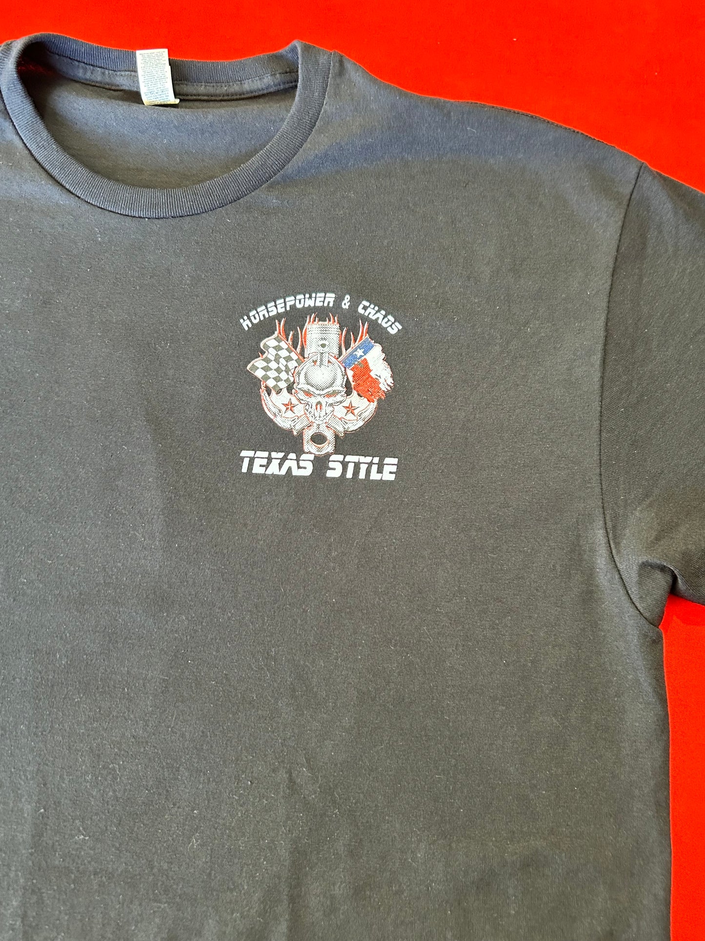 Horsepower & Chaos Texas Style Tee - Black