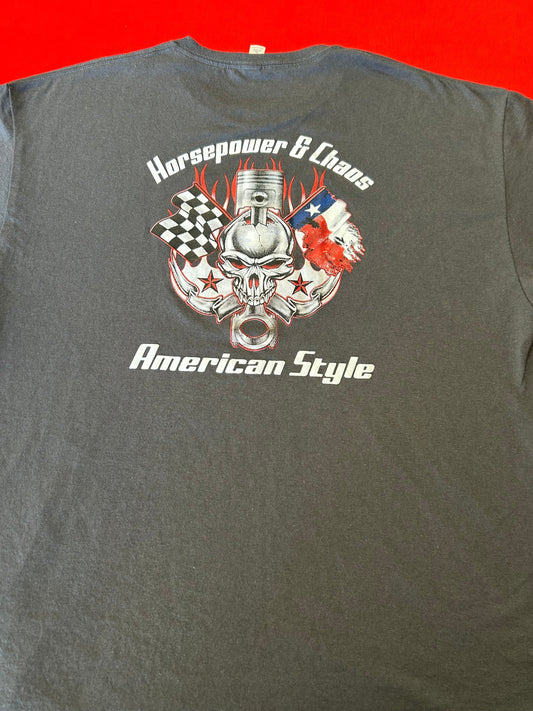 Horsepower & Chaos American Style Tee - Gray