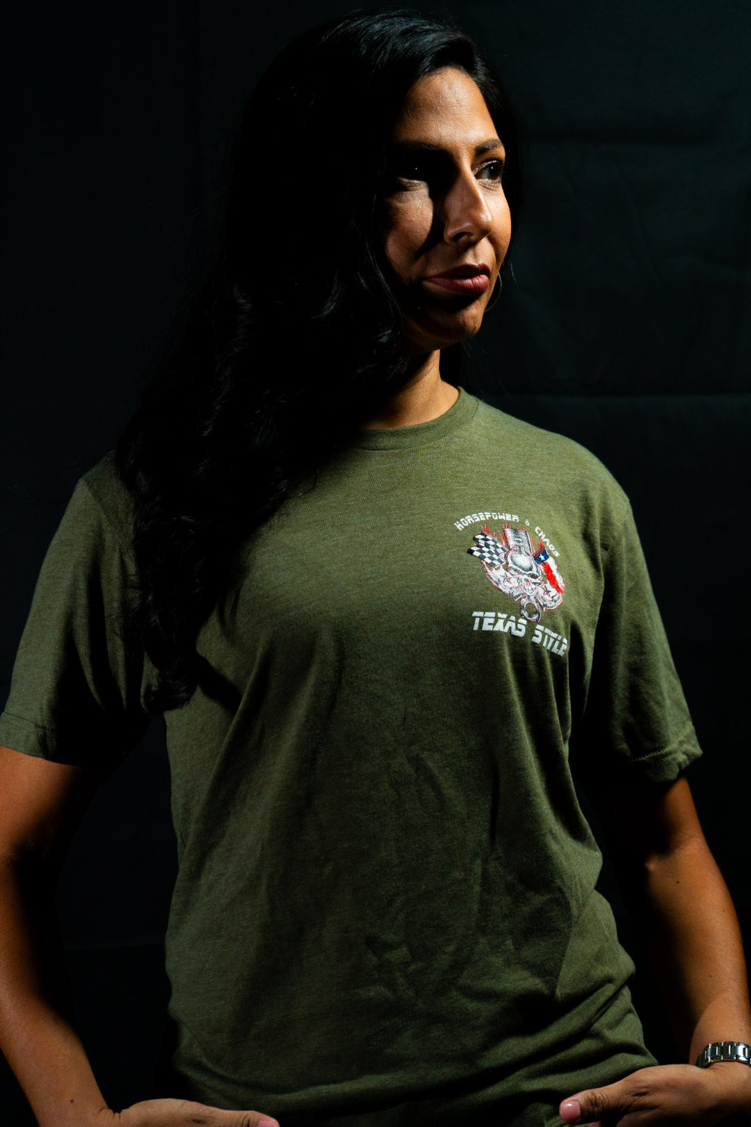 Horsepower & Chaos Texas Style Tee - Black