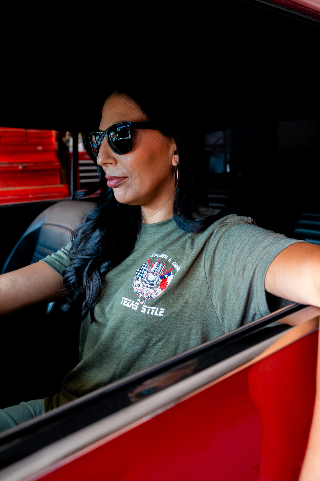 Horsepower & Chaos Texas Style Tee - Black
