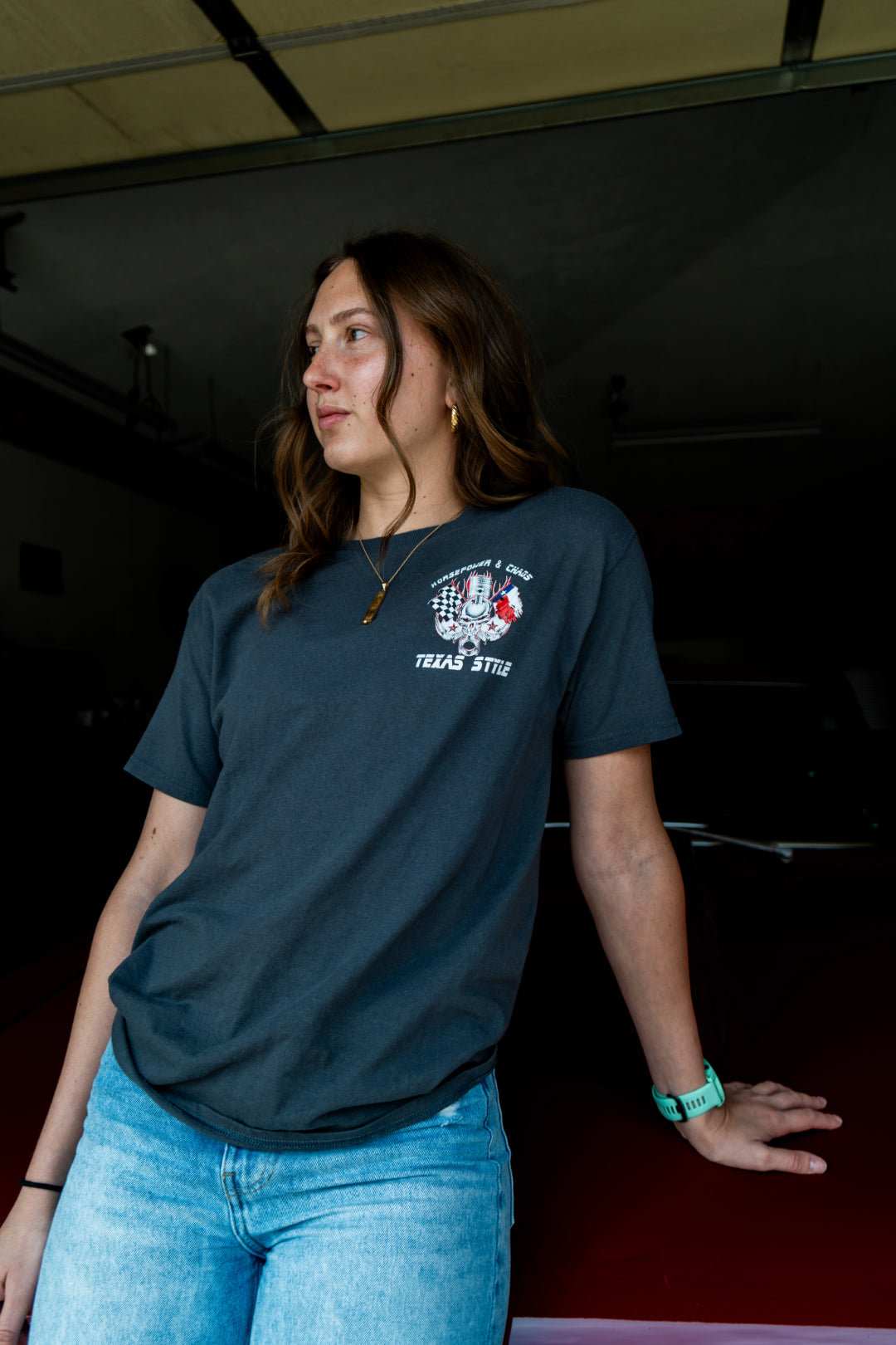 Horsepower & Chaos Texas Style Tee - Black