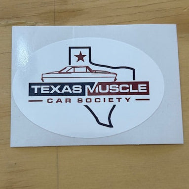 Texas Muscle Car Society Vinyl Sticker