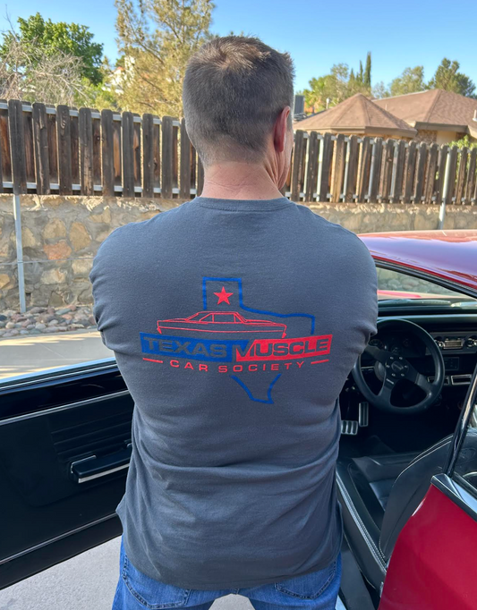 Texas Muscle Car Society Tee - Gray